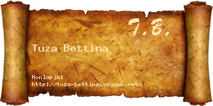 Tuza Bettina névjegykártya