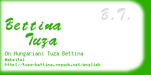 bettina tuza business card
